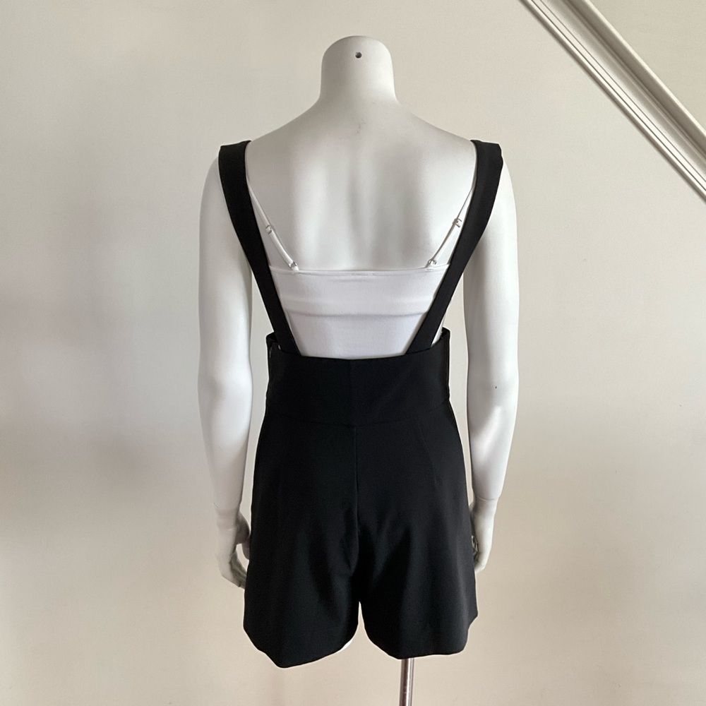 Blackmilk Oh High There Suspender Romper Black 10 — image 6 of 8